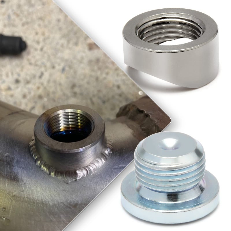 Ledaut M18X1.5 Bung and Plug Notched Style (2 Bungs/ 2 Plugs) Notched Style Fitting Bungs M18X1.5 - Image 5